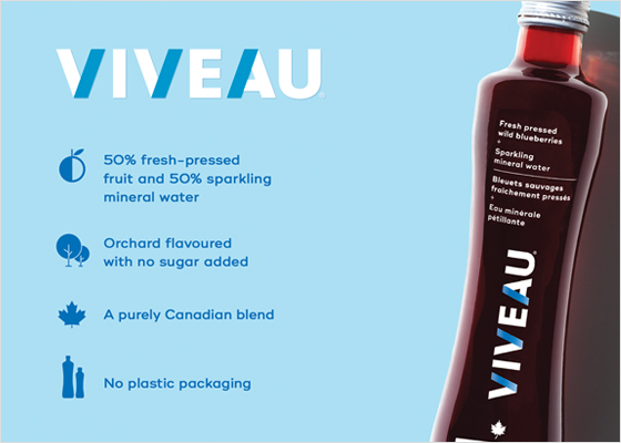Viveau product bottles.
